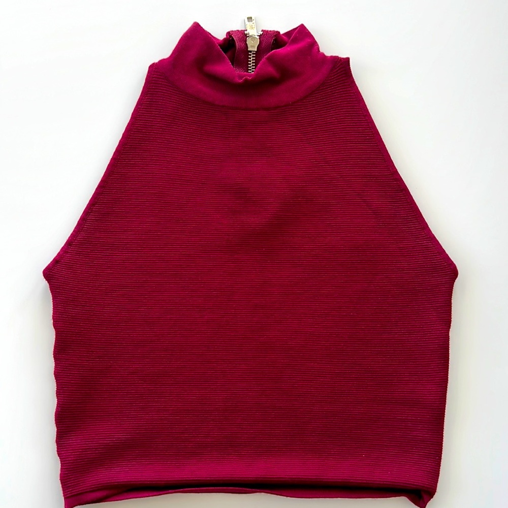 Maroon crop top